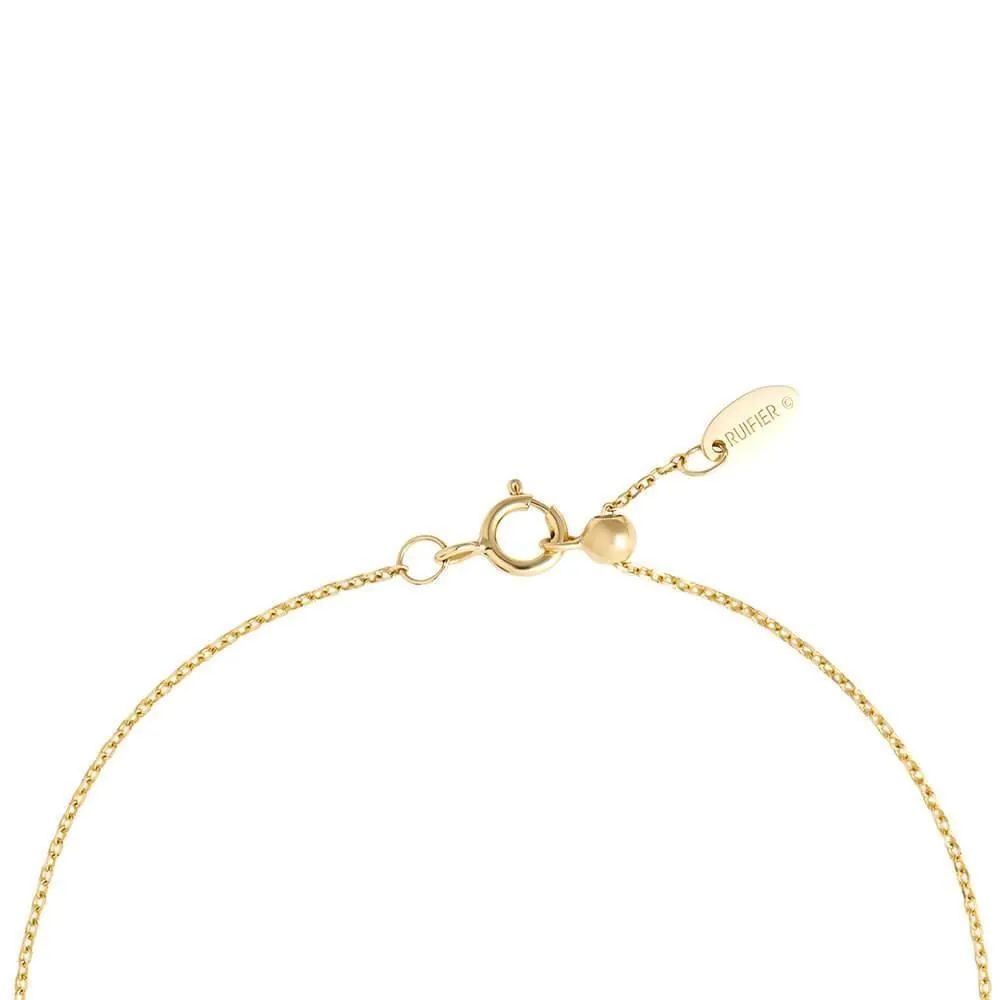 Cosmo Space Friend Chain 18K Gold Plated Bracelet w. Diamond