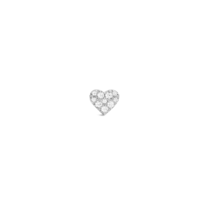 Crystal Heart Stud Silver Daniel Wellington