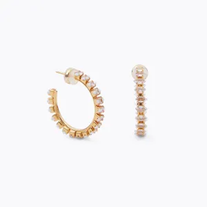 Crystal Navette Loop earrings / Crystal Caroline Svedbom