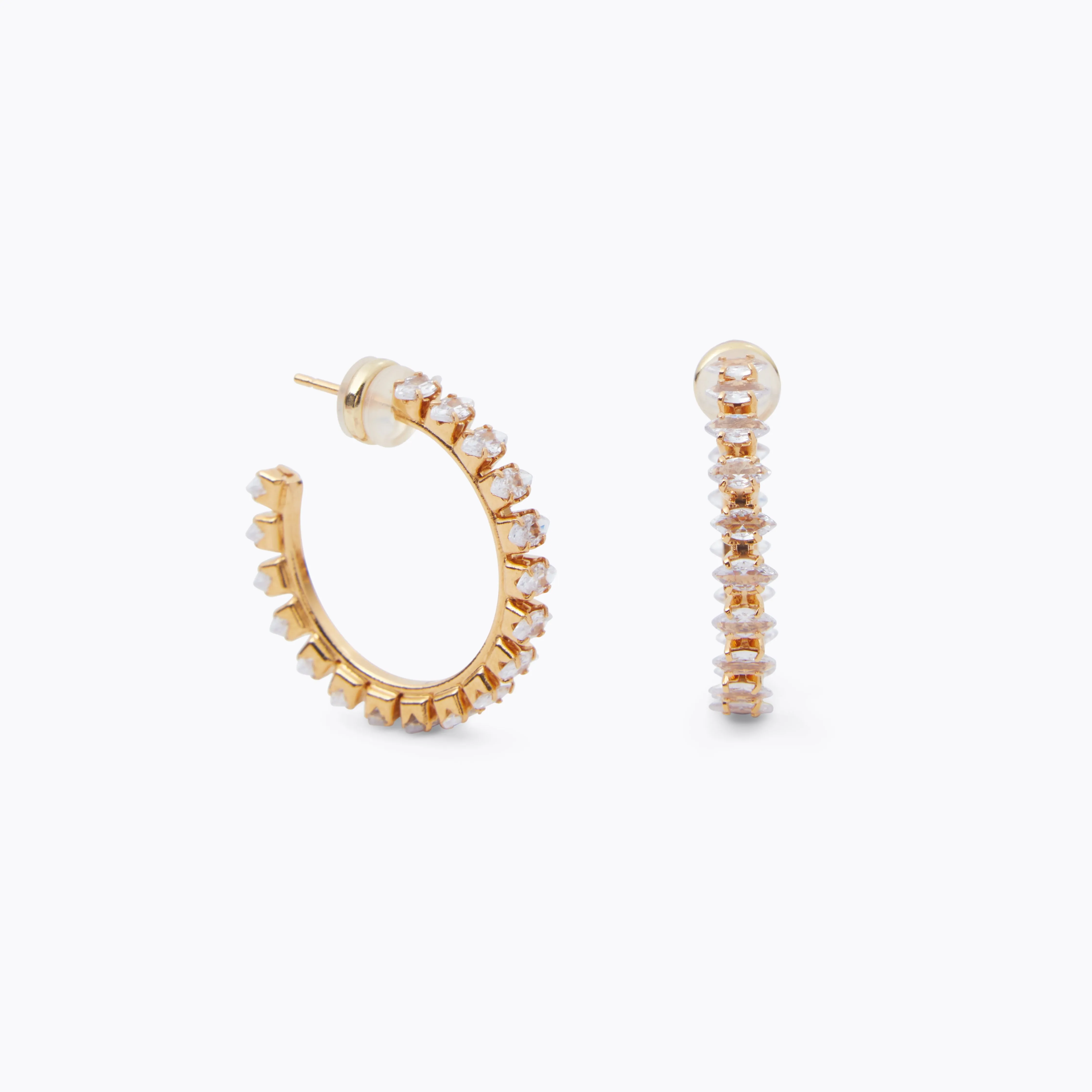Crystal Navette Loop earrings / Crystal Caroline Svedbom