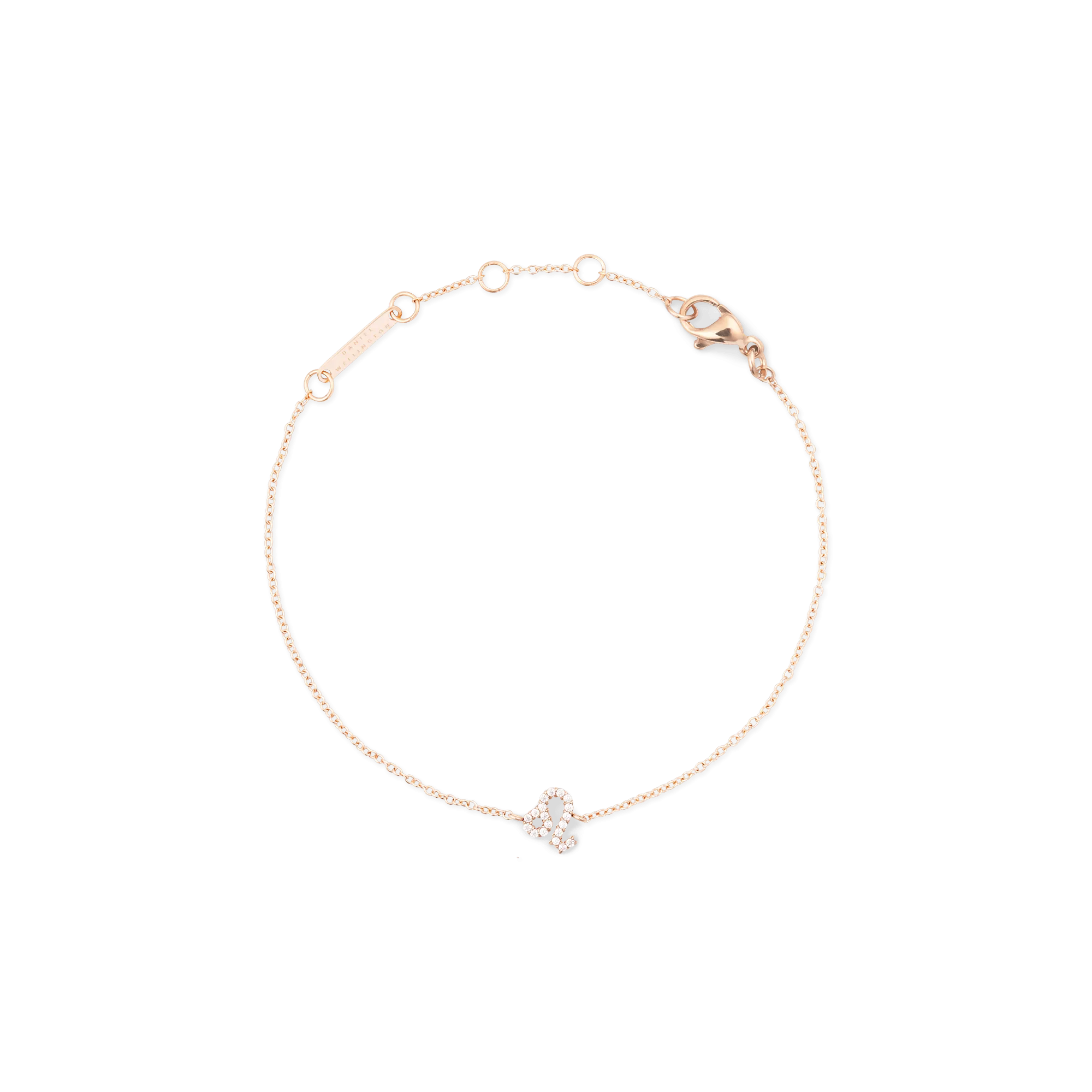 Crystal Zodiac Chain Bracelet Rose Gold Daniel Wellington
