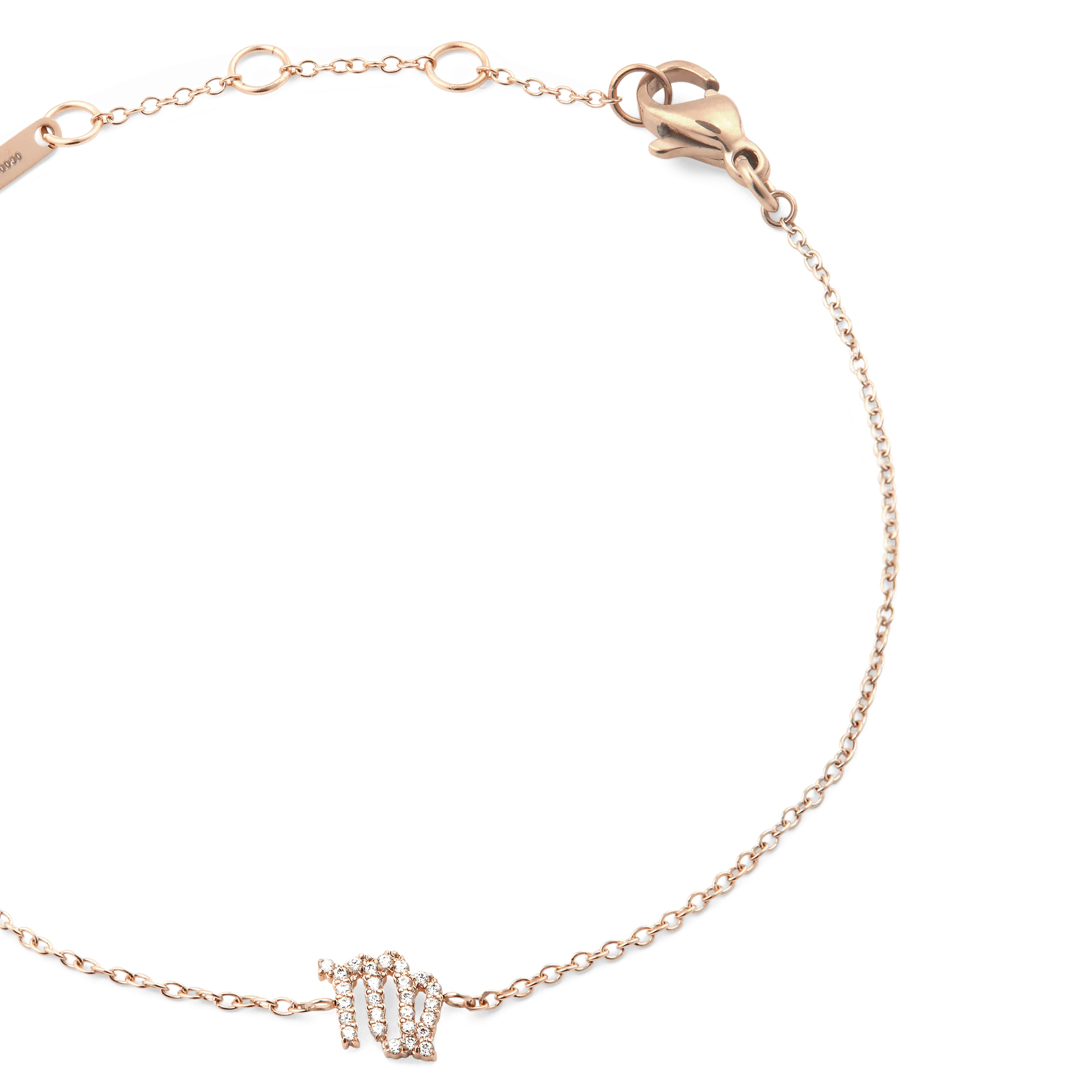 Crystal Zodiac Chain Bracelet Rose Gold Daniel Wellington