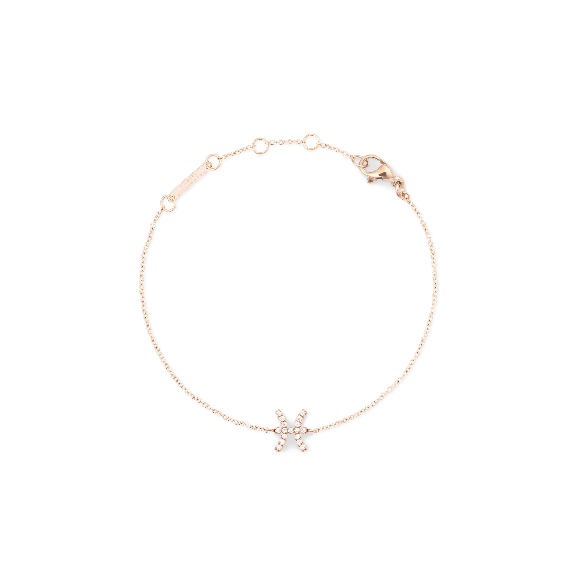 Crystal Zodiac Chain Bracelet Rose Gold Daniel Wellington