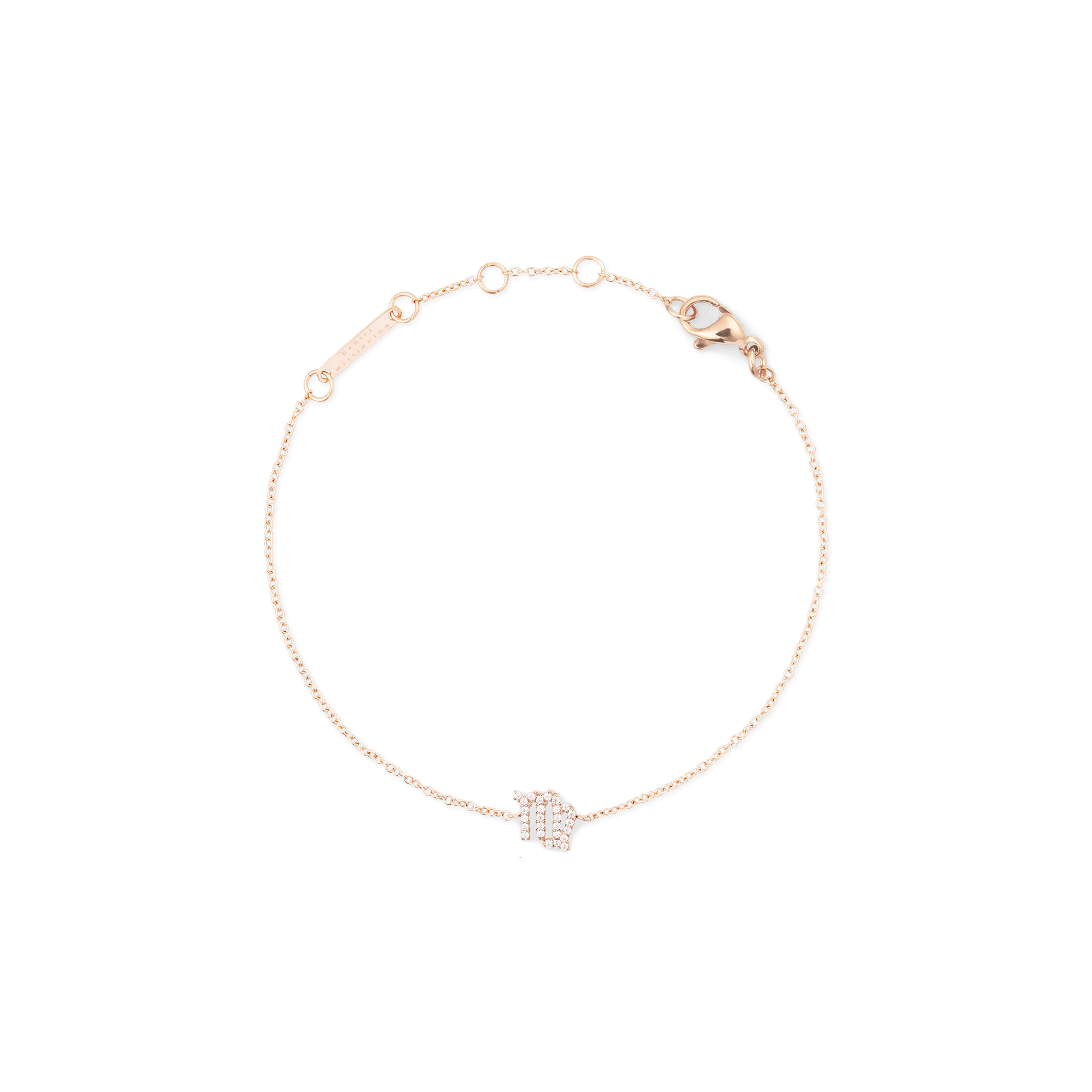 Crystal Zodiac Chain Bracelet Rose Gold Daniel Wellington
