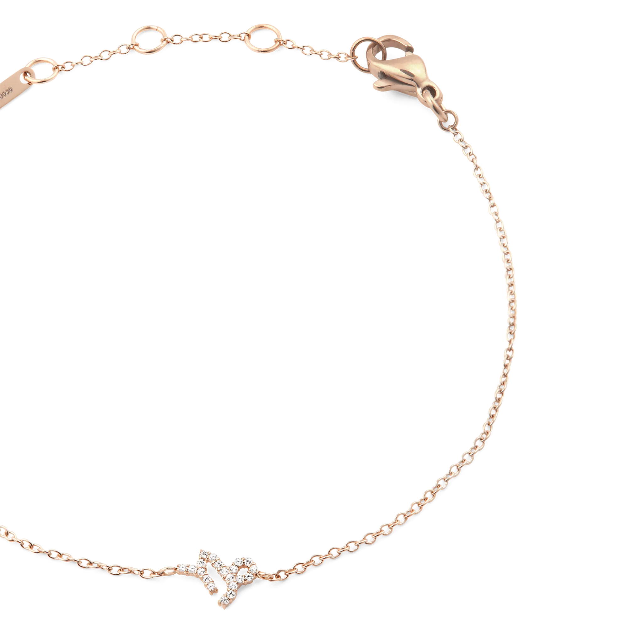 Crystal Zodiac Chain Bracelet Rose Gold Daniel Wellington
