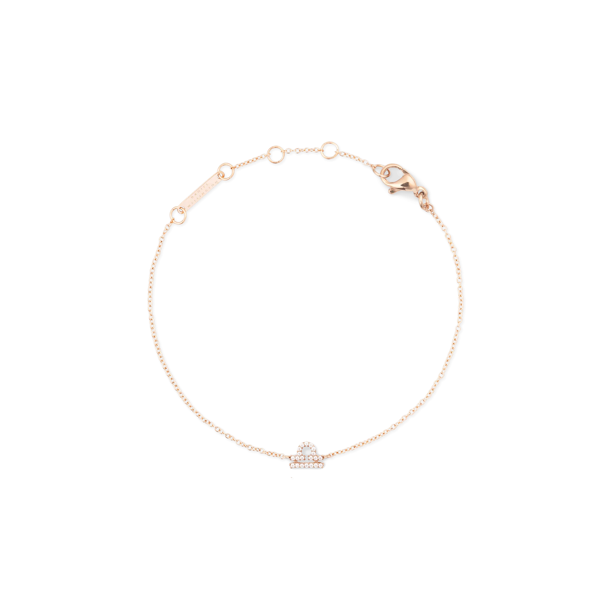 Crystal Zodiac Chain Bracelet Rose Gold Daniel Wellington