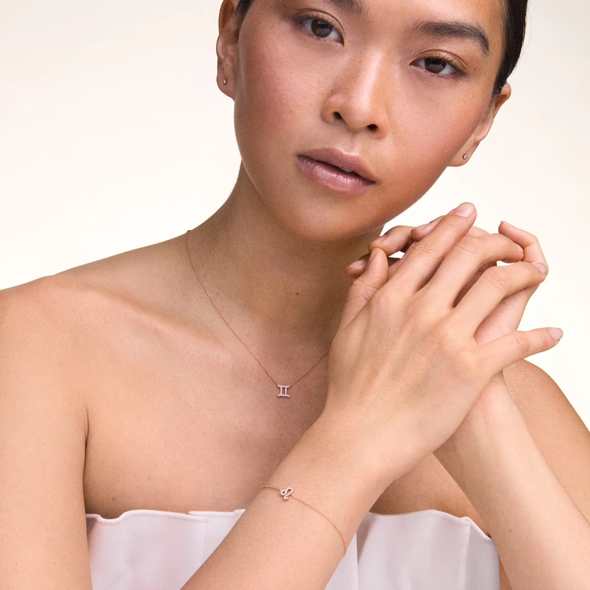 Crystal Zodiac Chain Bracelet Rose Gold Daniel Wellington