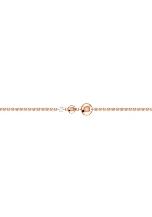 Degrade Nude 18K Rosegold Bracelet w. Lab-Grown Diamond