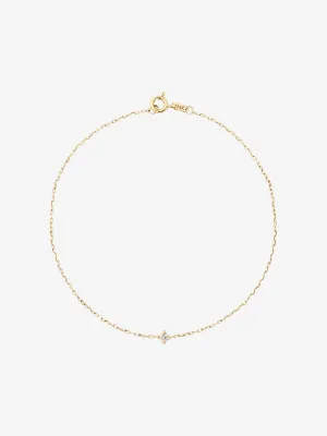 Diamond 0.04 14K Gold Bracelet w. Diamond