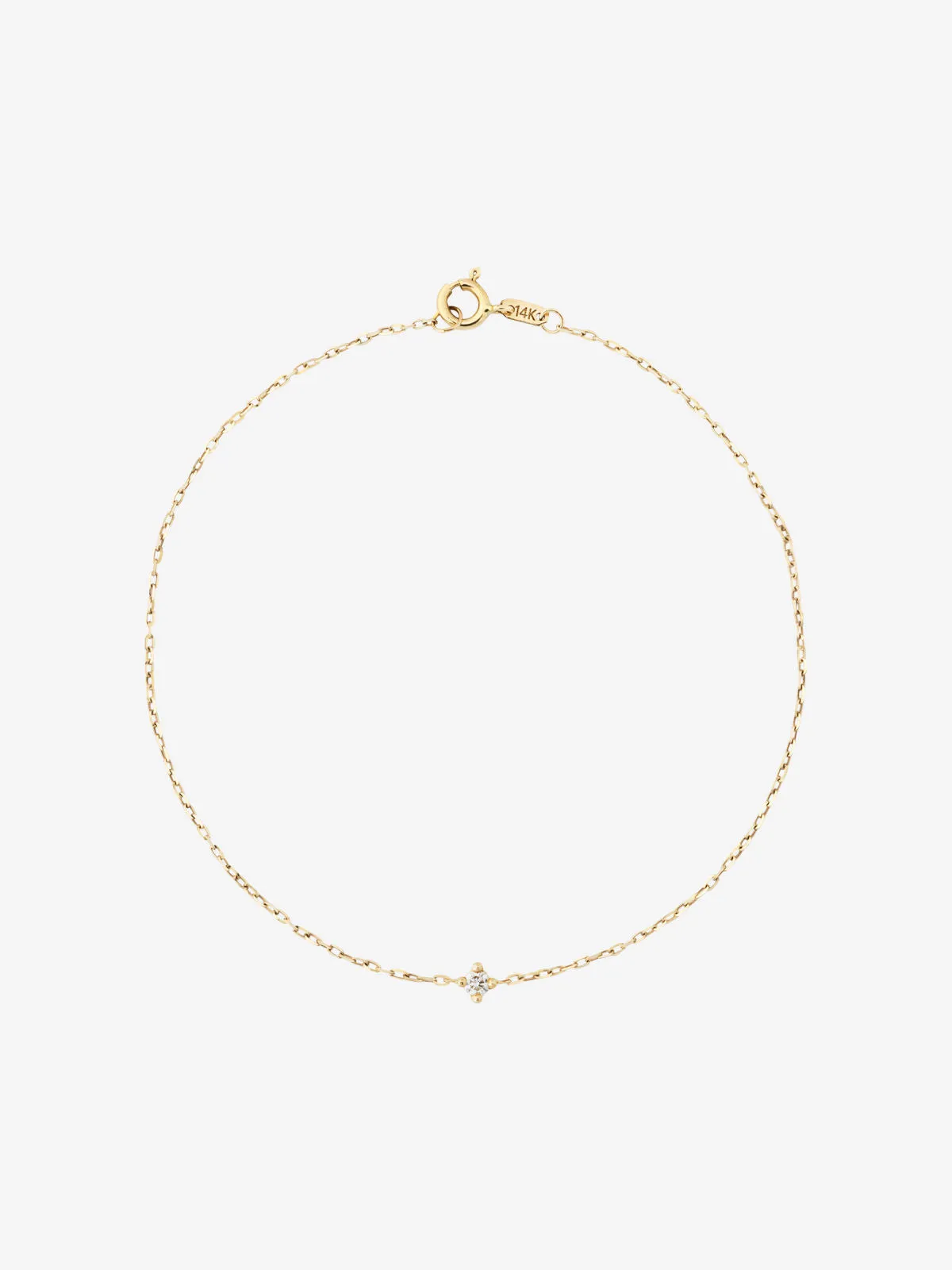 Diamond 0.04 14K Gold Bracelet w. Diamond