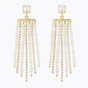 Donna Earrings / Pearl   Crystal Caroline Svedbom