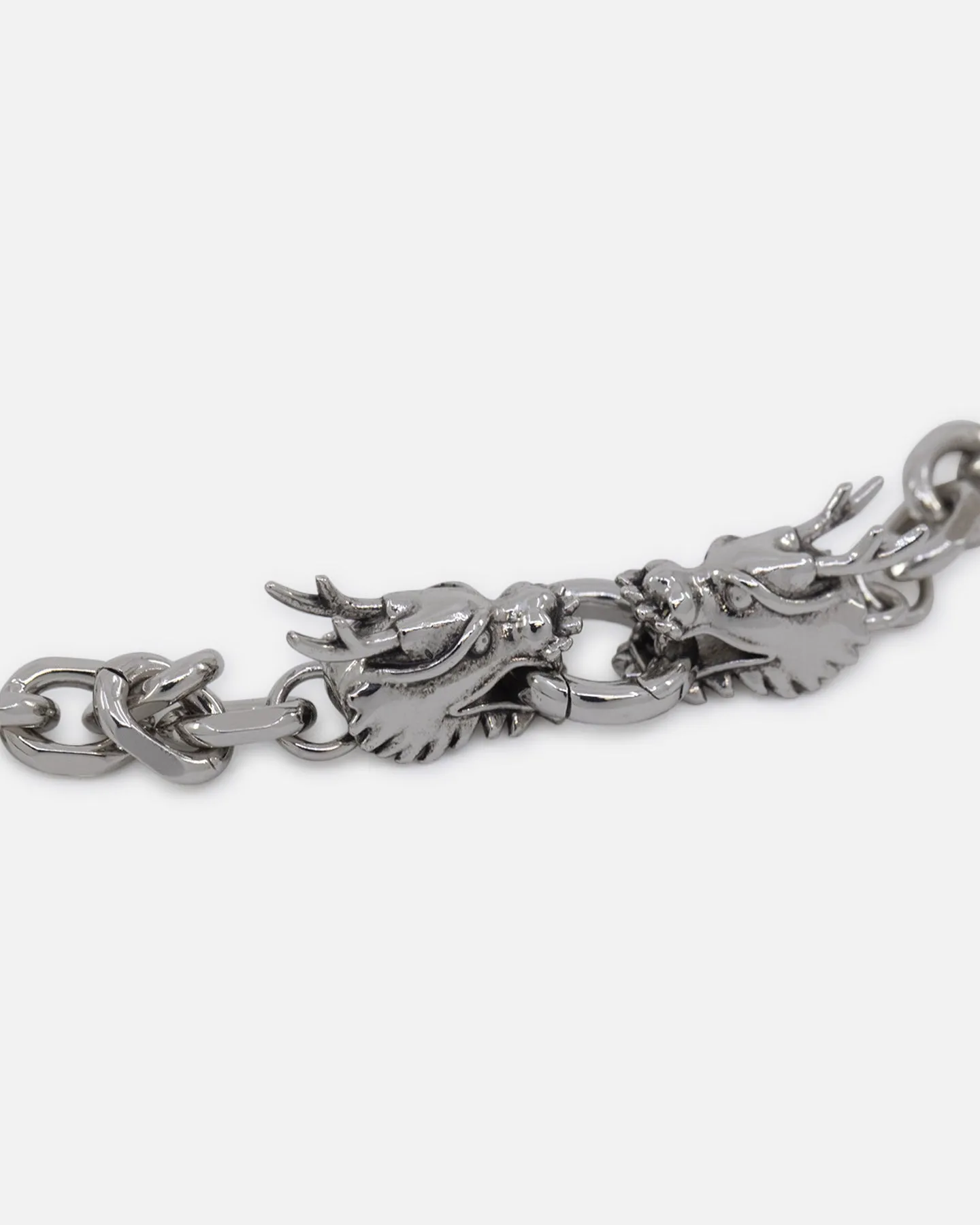 Ed Hardy Dragon Choker Chain Necklace Silver