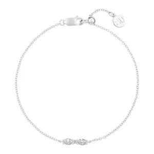 Ellera Ovale Silver Bracelet w. Zirconia