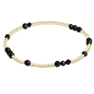Extends Hope Unwritten Gemstone Bracelet Faceted Onyx
