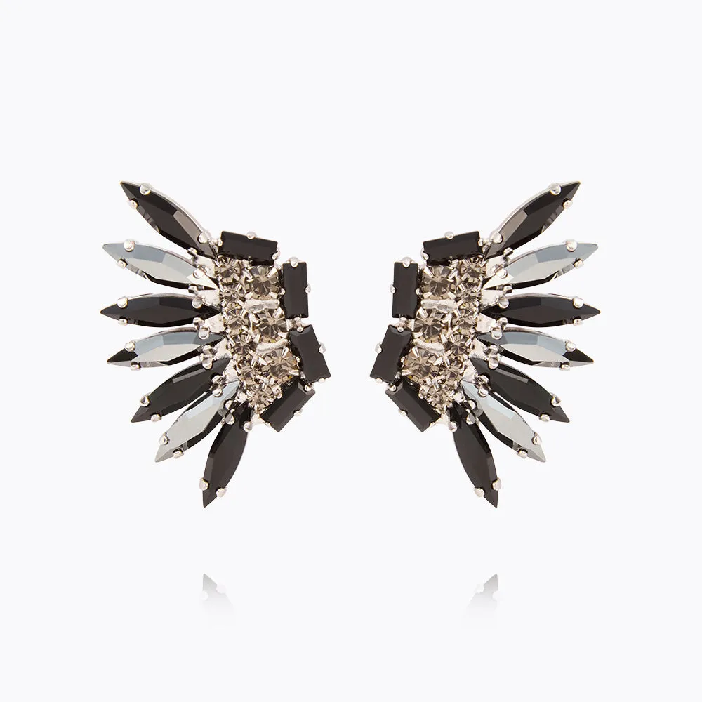 Feather Earrings / Black Combo Caroline Svedbom