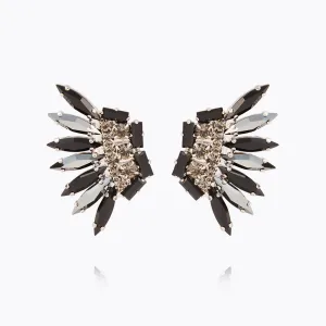 Feather Earrings / Black Combo Caroline Svedbom