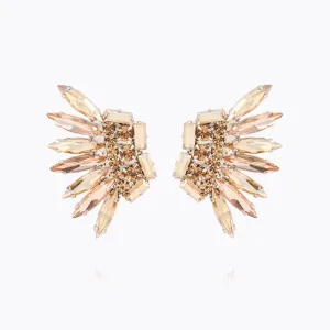 Feather Earrings / Golden Combo Caroline Svedbom