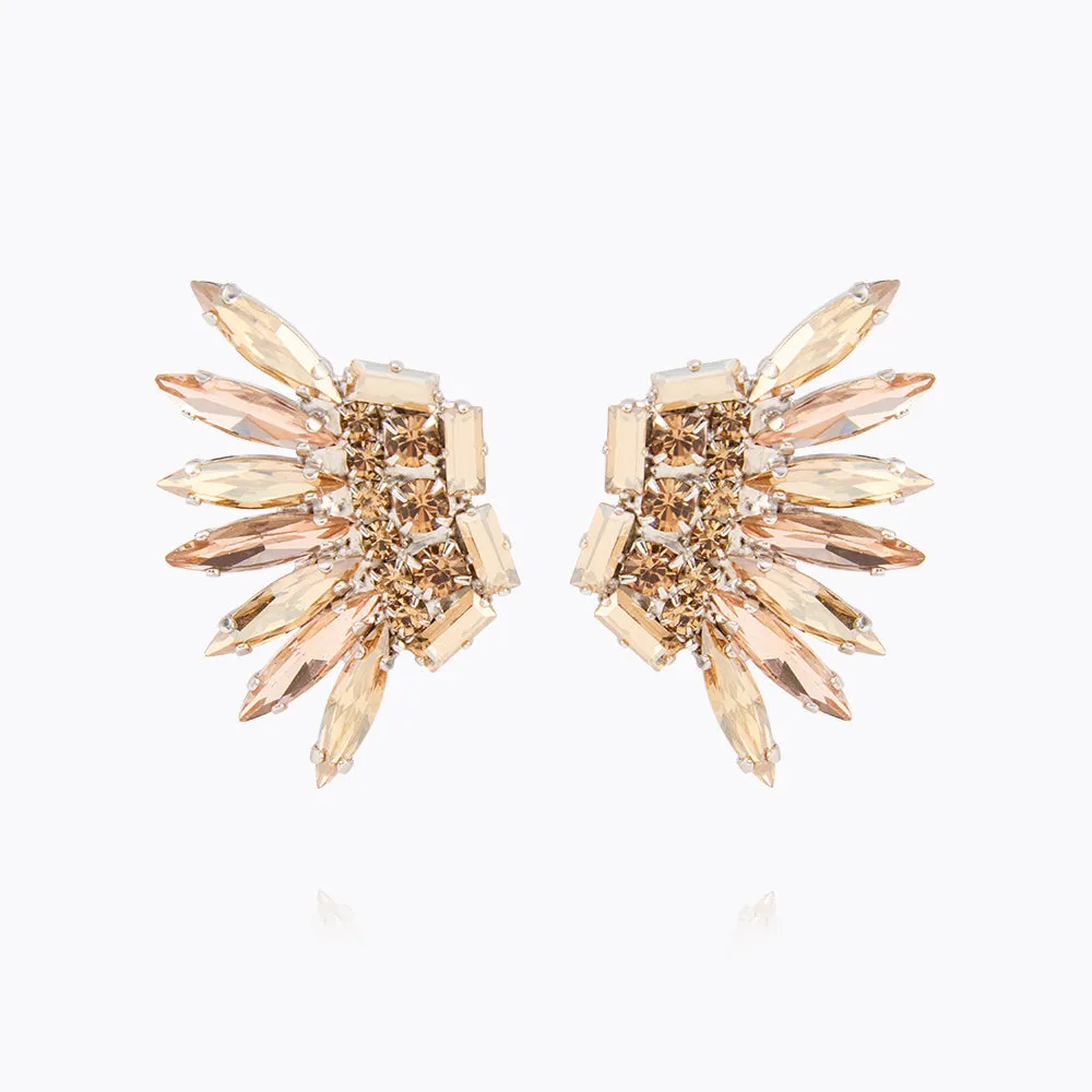 Feather Earrings / Golden Combo Caroline Svedbom