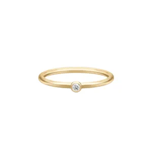 Finesse Clear Gold Plated Ring w. Zirconia