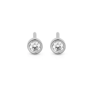 Flash 18K Whitegold Earrings w. Diamonds