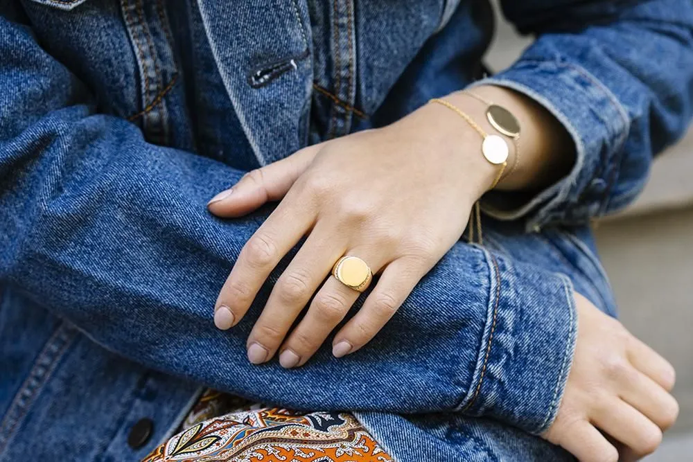 Follina Pianura Gold Plated Bracelet w. Sif Jakobs logo