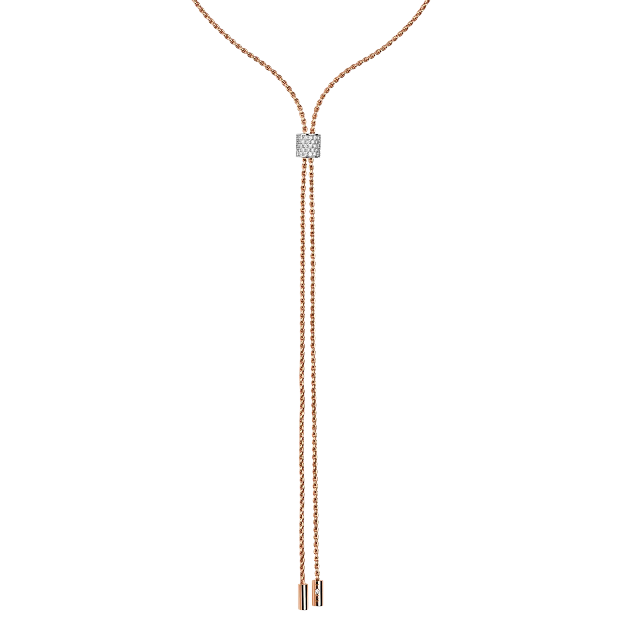 Fope 18ct Rose Gold 0.48ct Diamond Aria Necklace