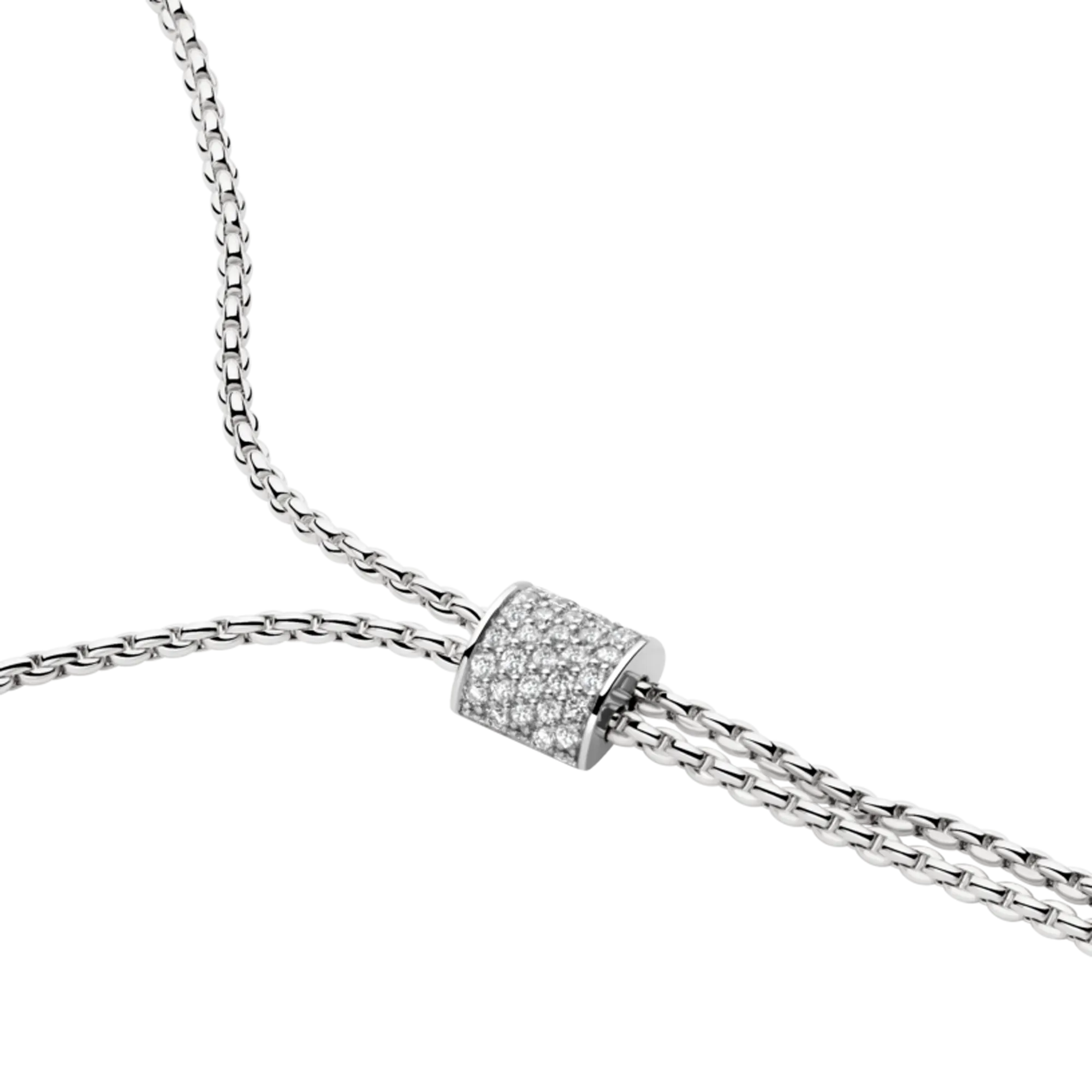 Fope 18ct White Gold 0.48ct Diamond Aria Necklace