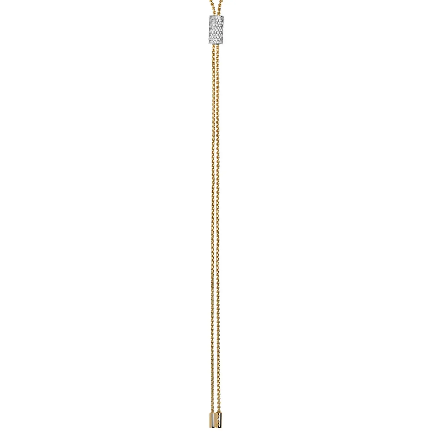 Fope 18ct Yellow Gold 1.06ct Diamond Aria Lariat Necklace