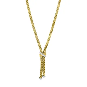 Fope Flex'it Solo 18ct Yellow Gold Lariat Necklace D