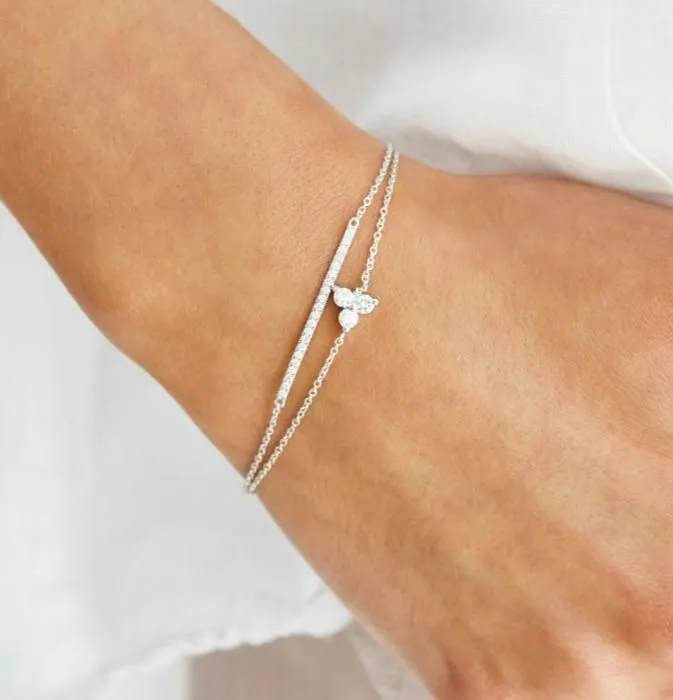 Fryd 18K Whitegold Bracelet w. Diamonds