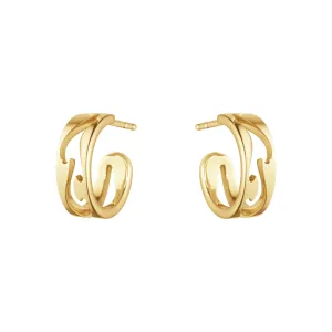 Fusion 18K Gold Hoops