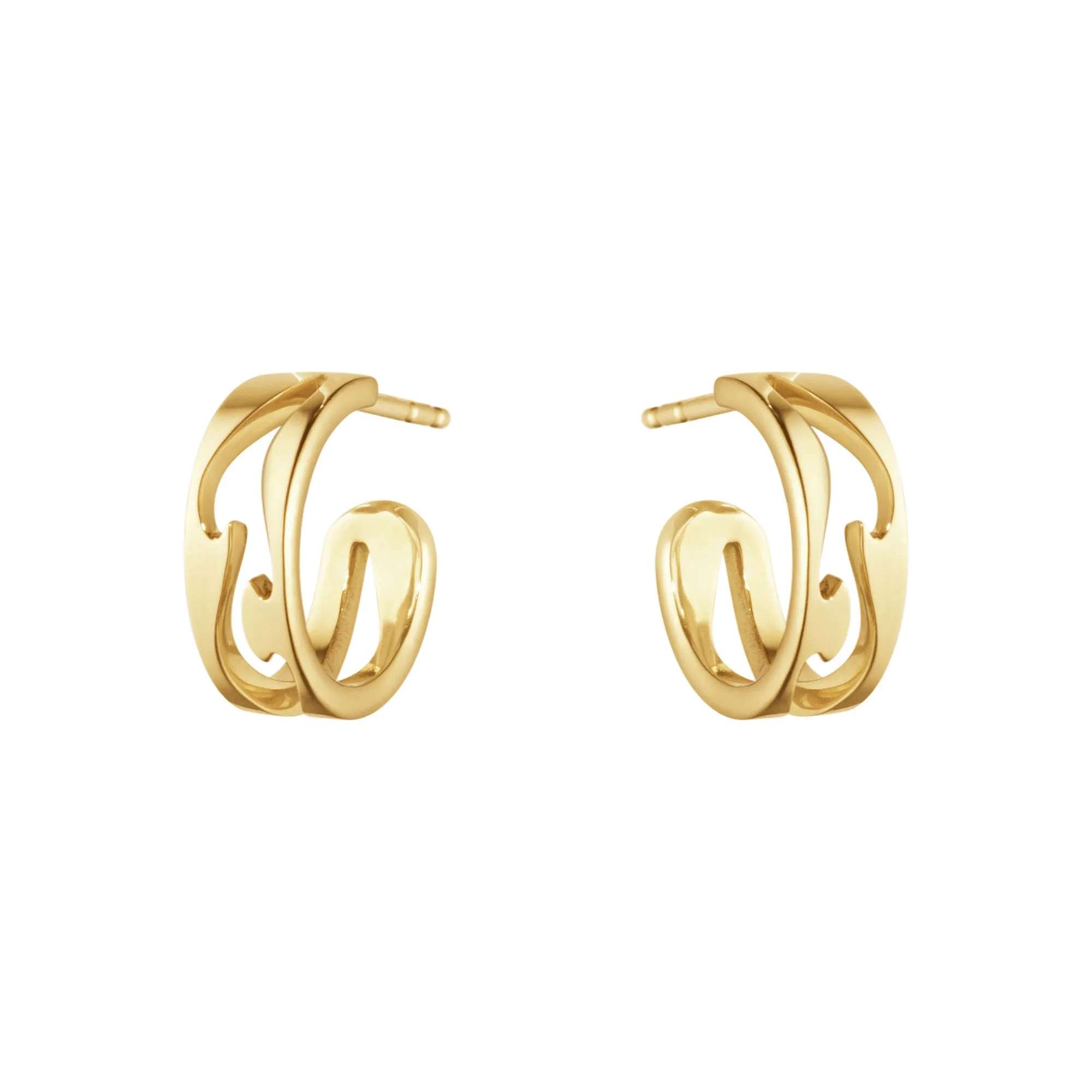 Fusion 18K Gold Hoops