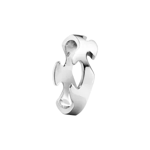 Fusion Centre 18K White Gold Ring