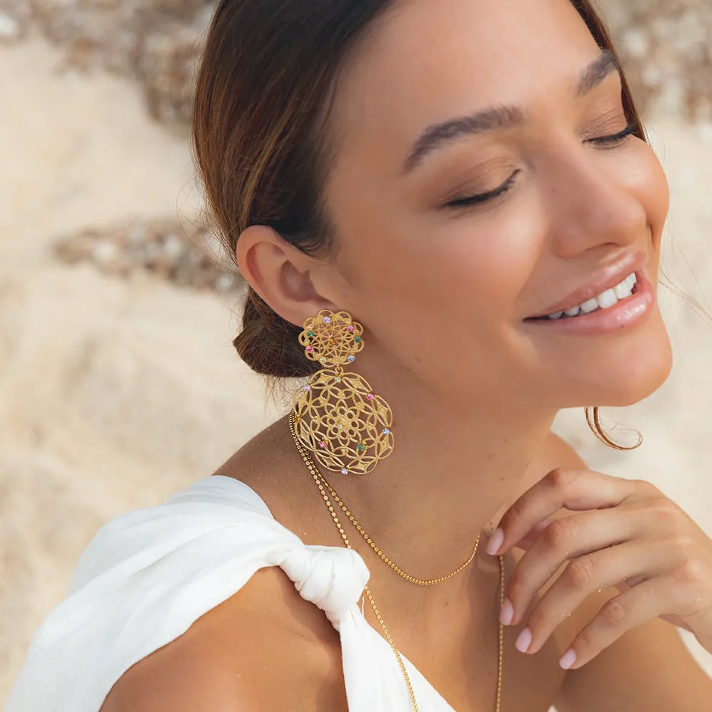 Gardenia Earrings / Rainbow Combo Caroline Svedbom