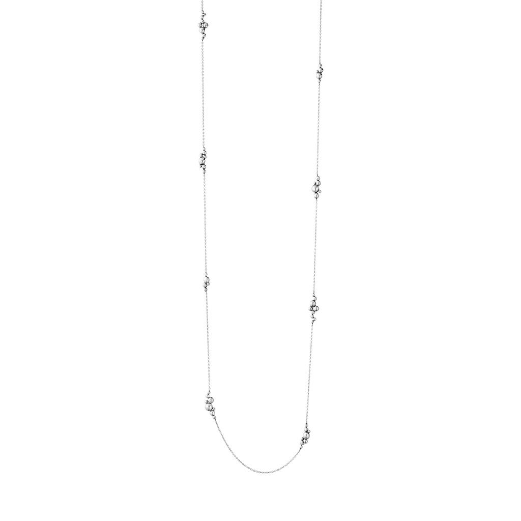 Georg Jensen Moonlight Grapes Sautoir Sterling Silver Necklace