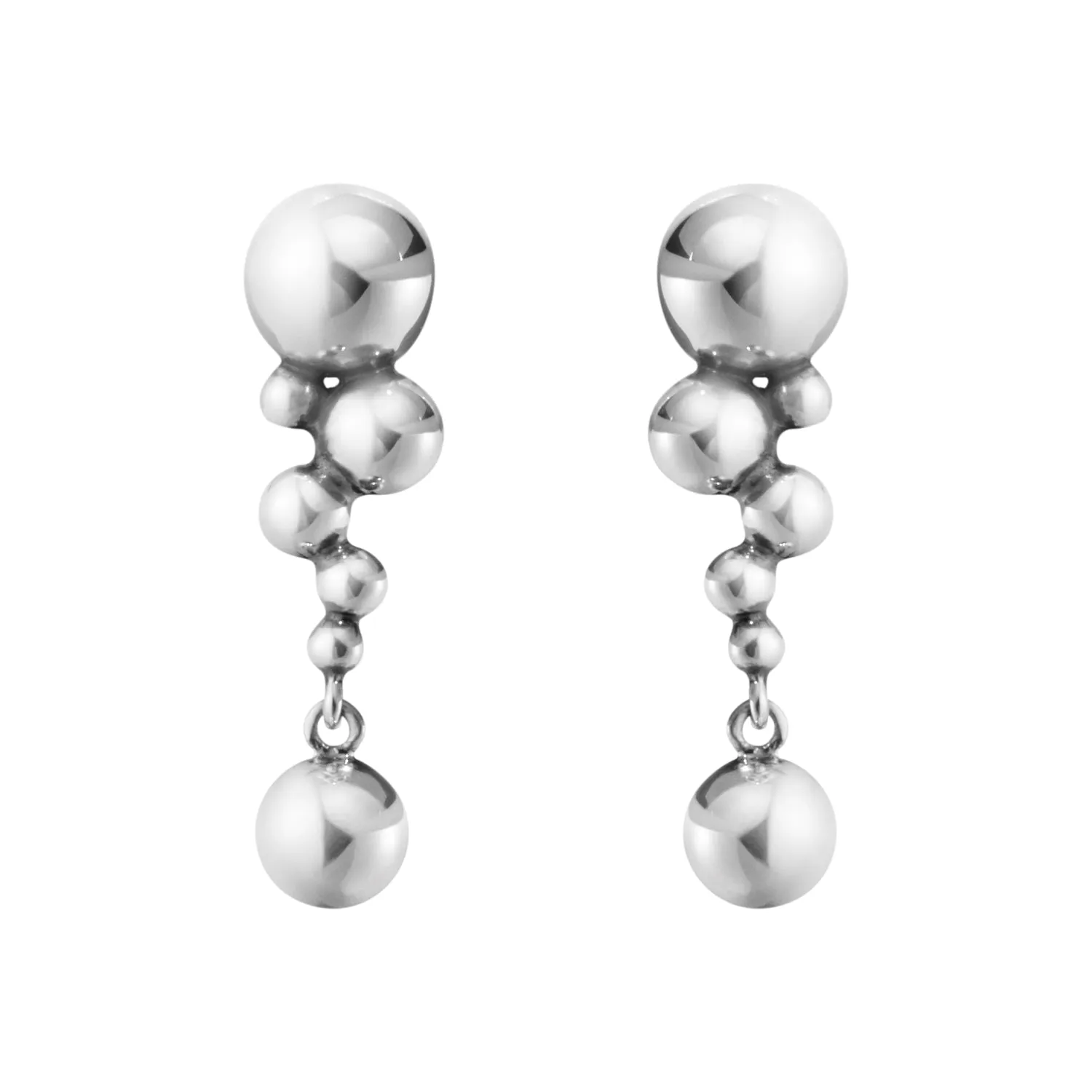 Georg Jensen Moonlight Grapes Sterling Silver Small Earrings