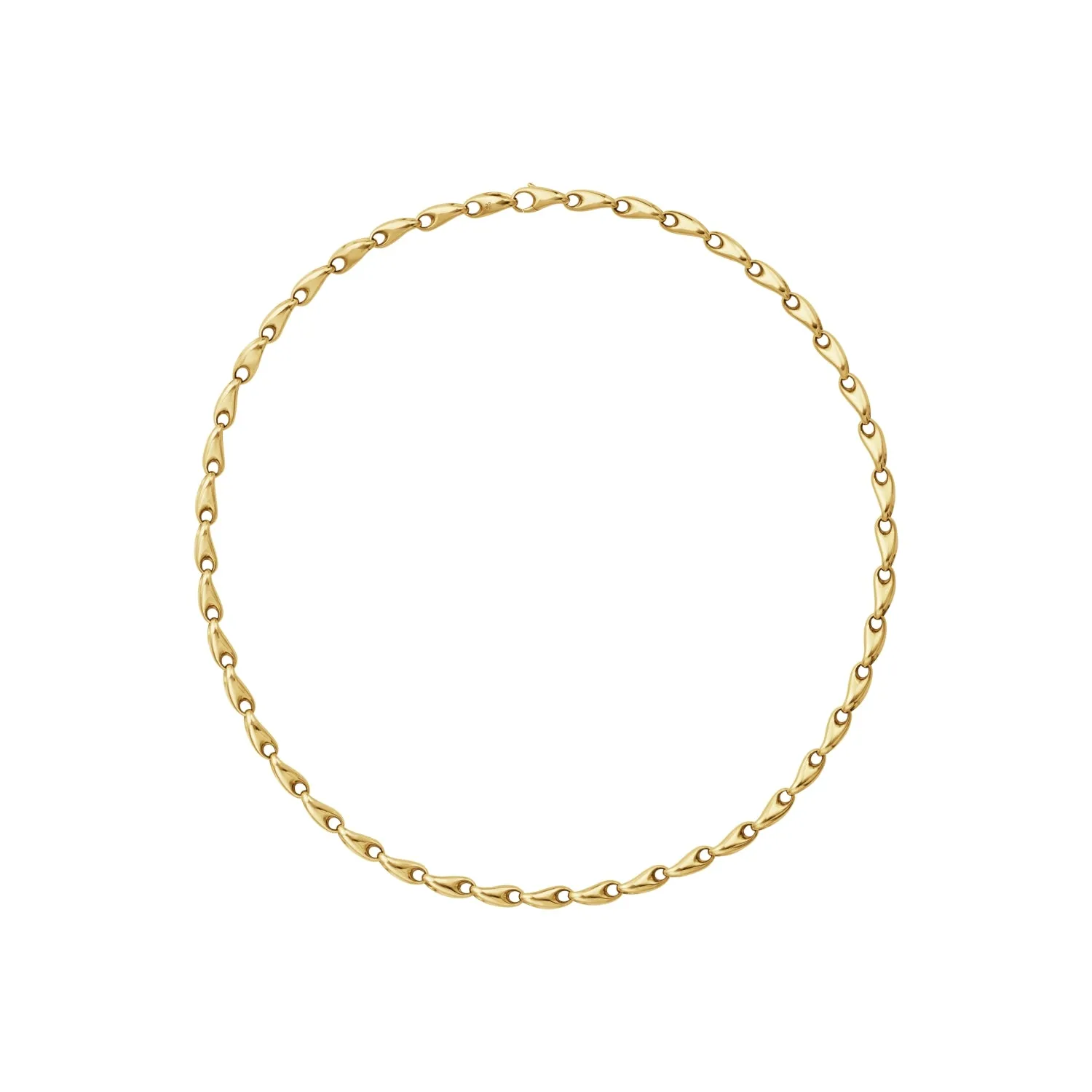 Georg Jensen Reflect 18ct Yellow Gold Slim Necklace