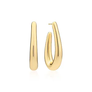 Goccia Pianura Piccolo Gold Plated Earrings