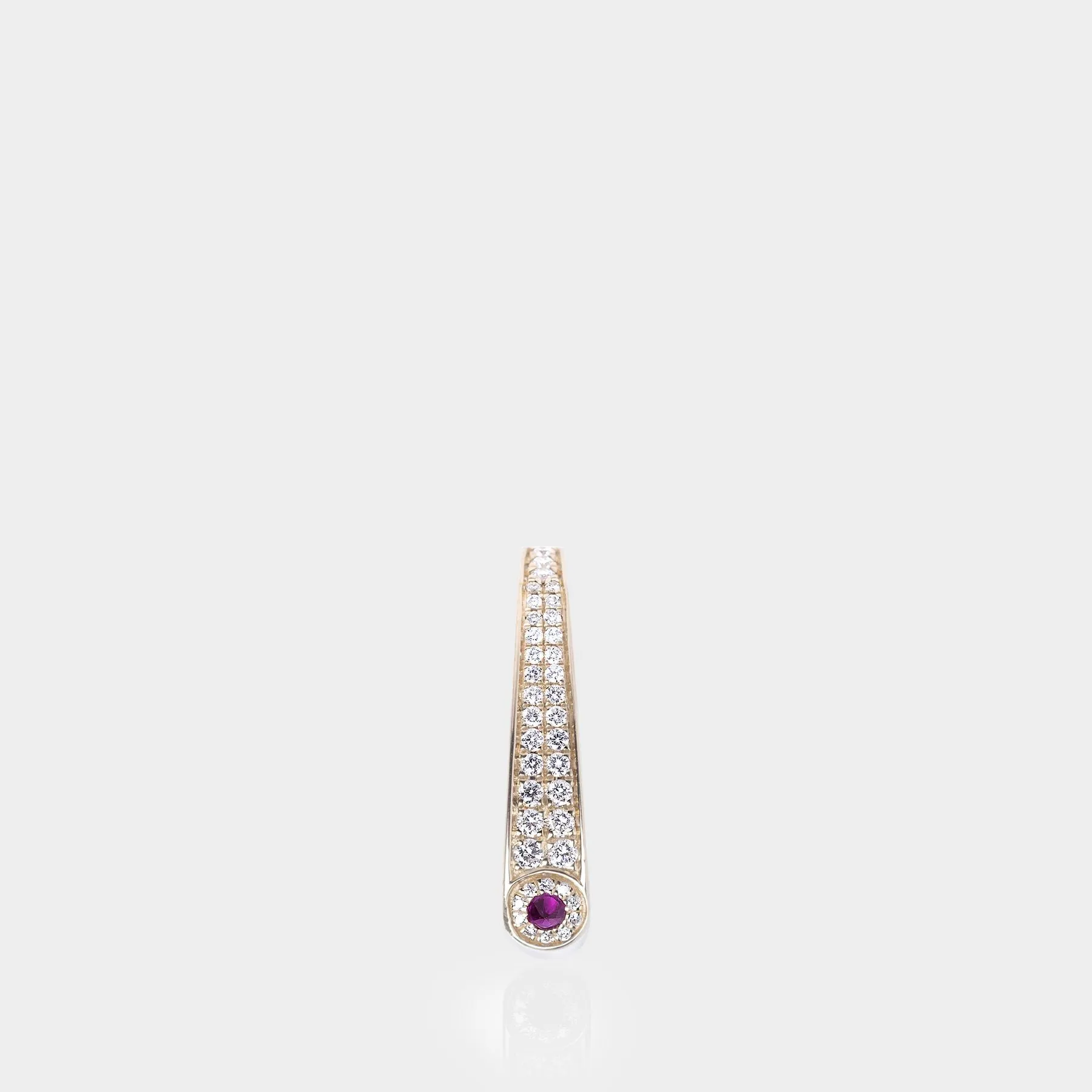 Gold and Ruby Grace Nano Earrings