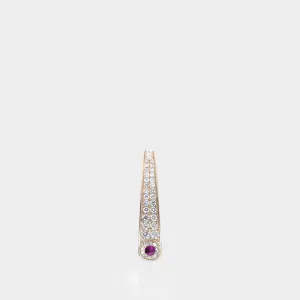 Gold and Ruby Grace Nano Earrings