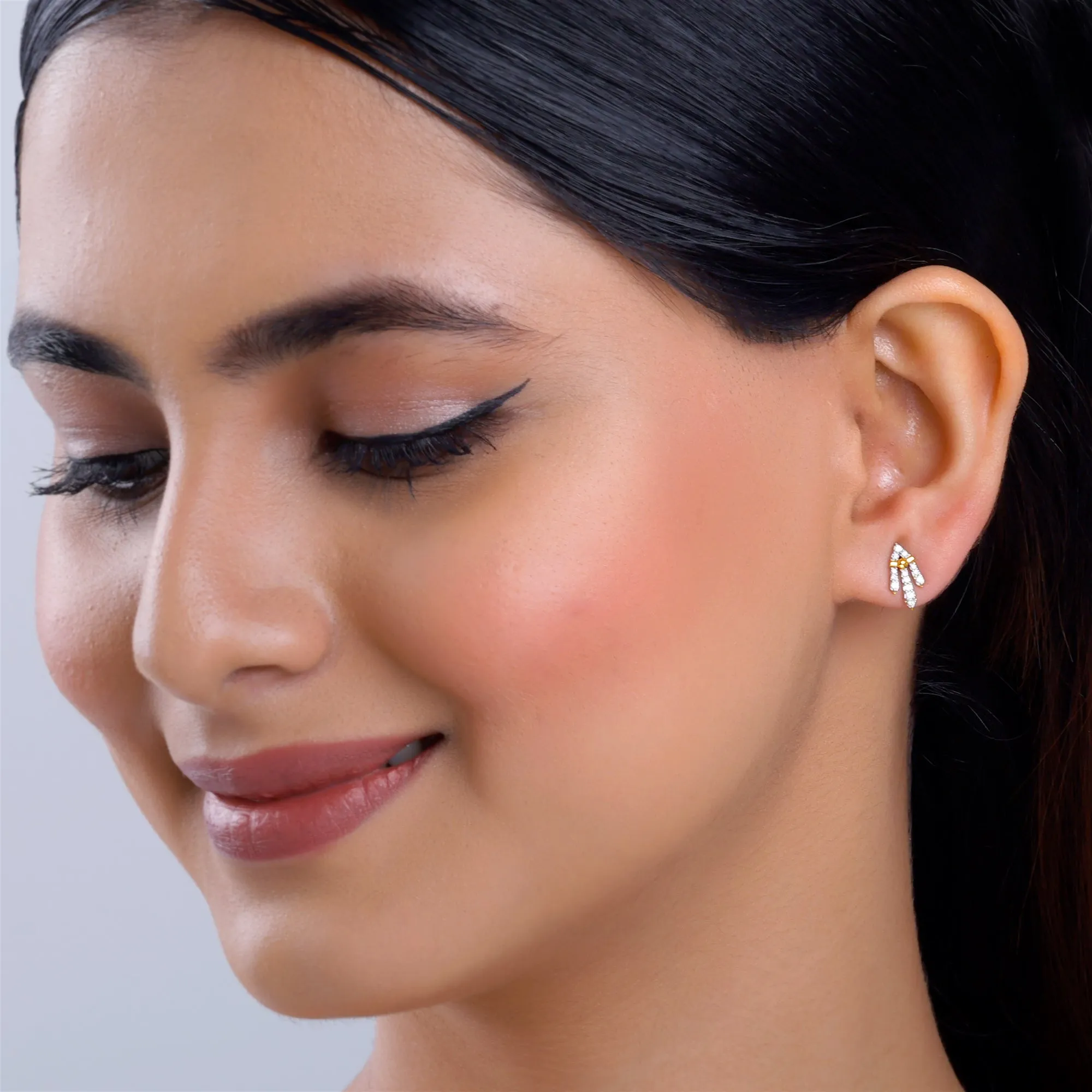 Gold Aspire Diamond Earrings Giva