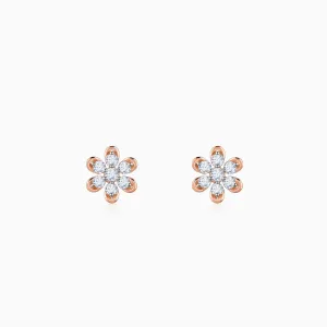 Gold Blossom Burst Diamond Earrings Giva