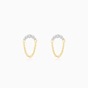 Gold Chained Charisma Diamond Earrings Giva