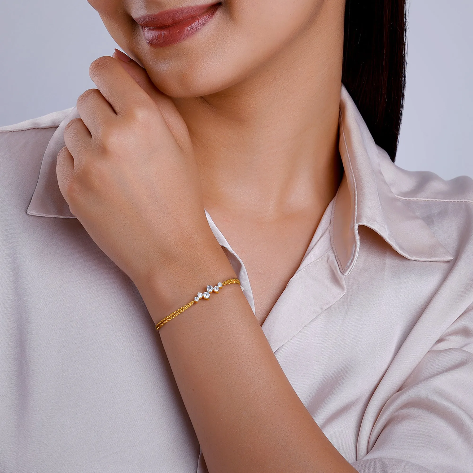 Gold Cirra Diamond Bracelet Giva