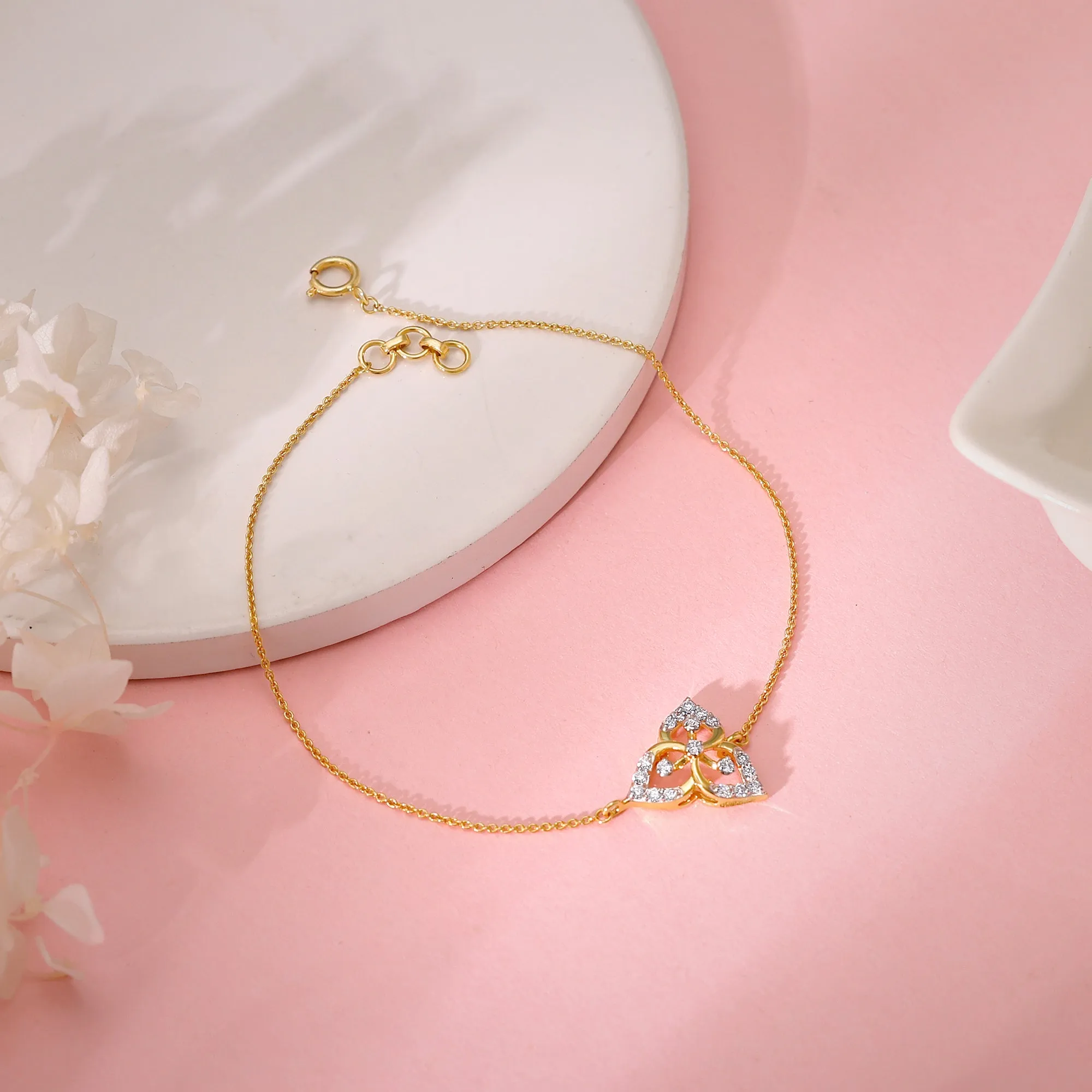 Gold Jasmine Diamond Bracelet Giva