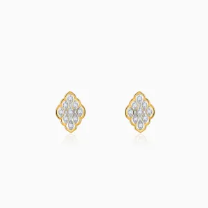 Gold Labyrinth Diamond Earrings Giva
