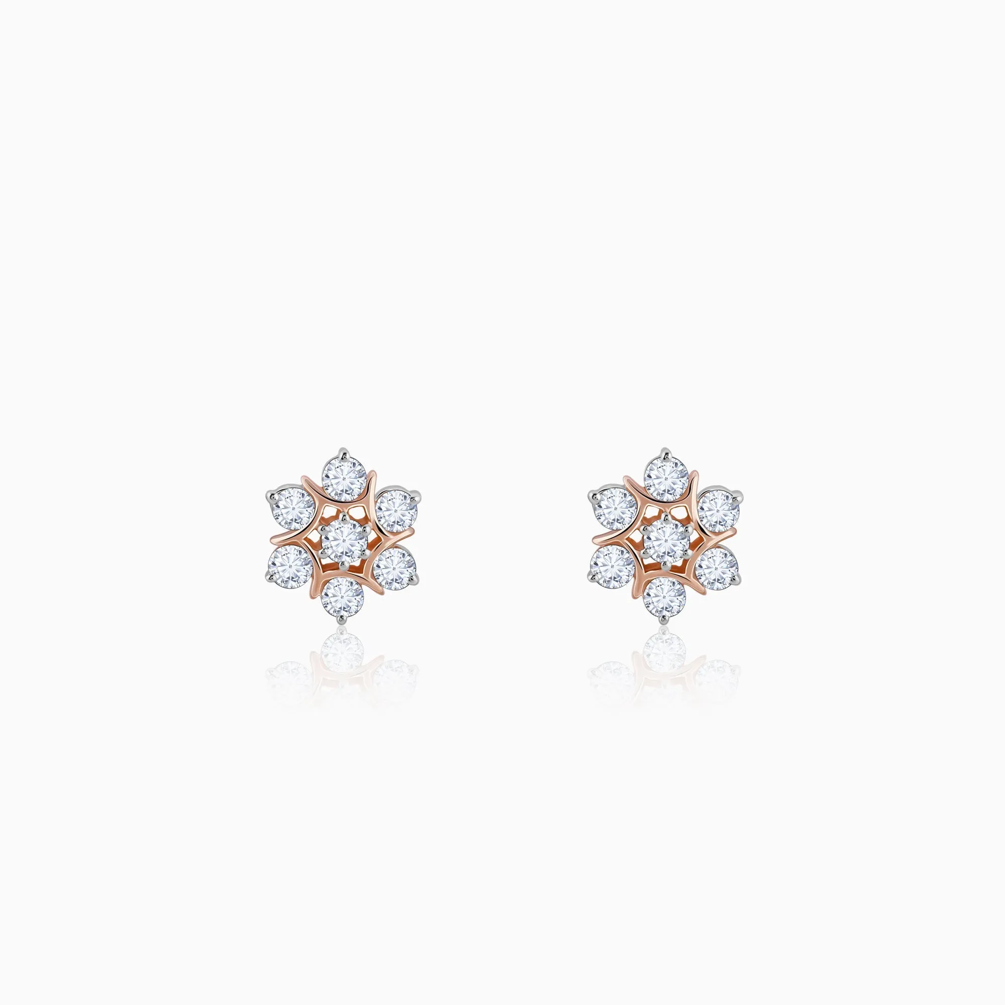 Gold Luminary Solitaire Diamond Earrings Giva