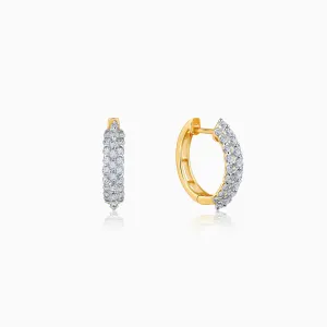 Gold Majestic Gleam Diamond Earrings Giva