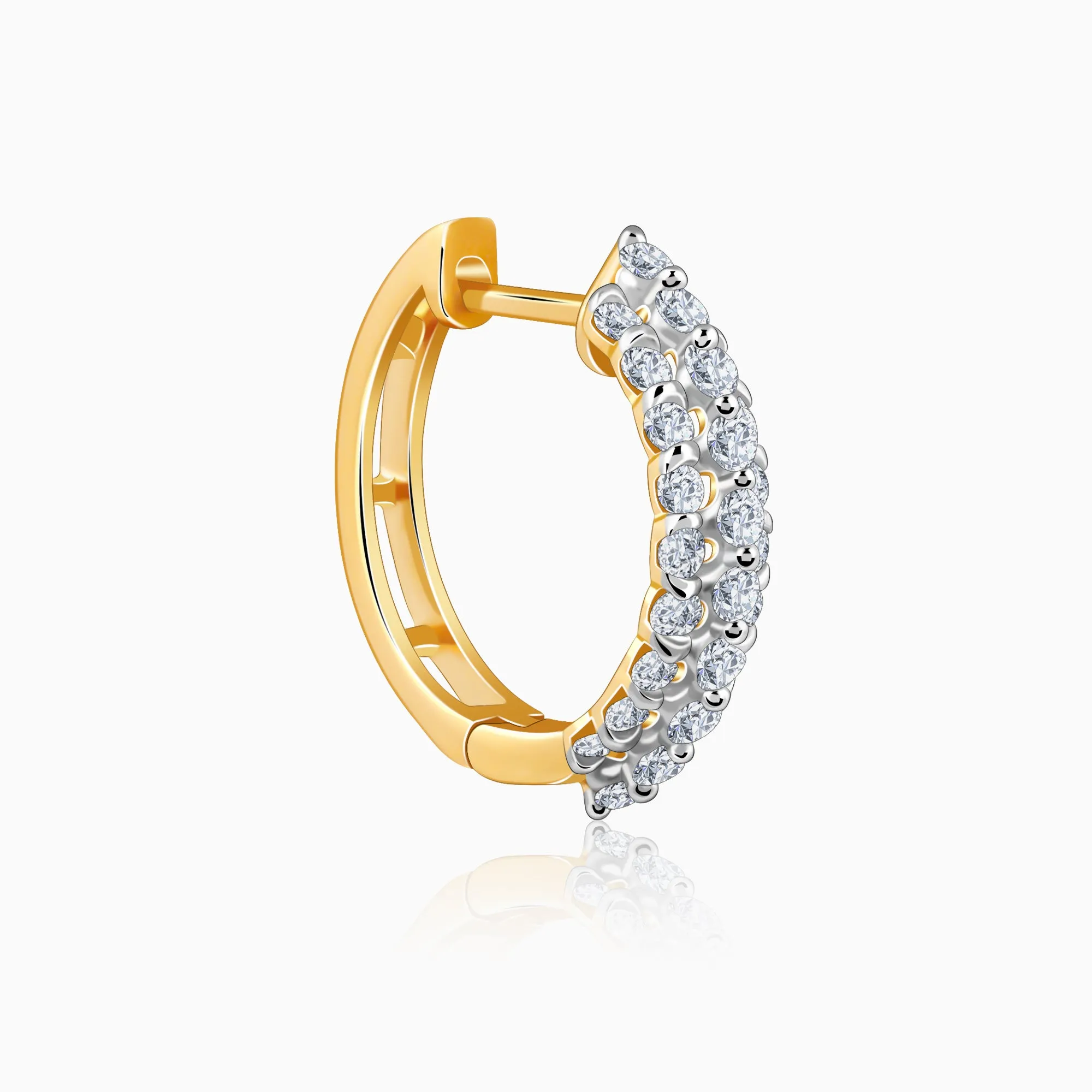 Gold Majestic Gleam Diamond Earrings Giva