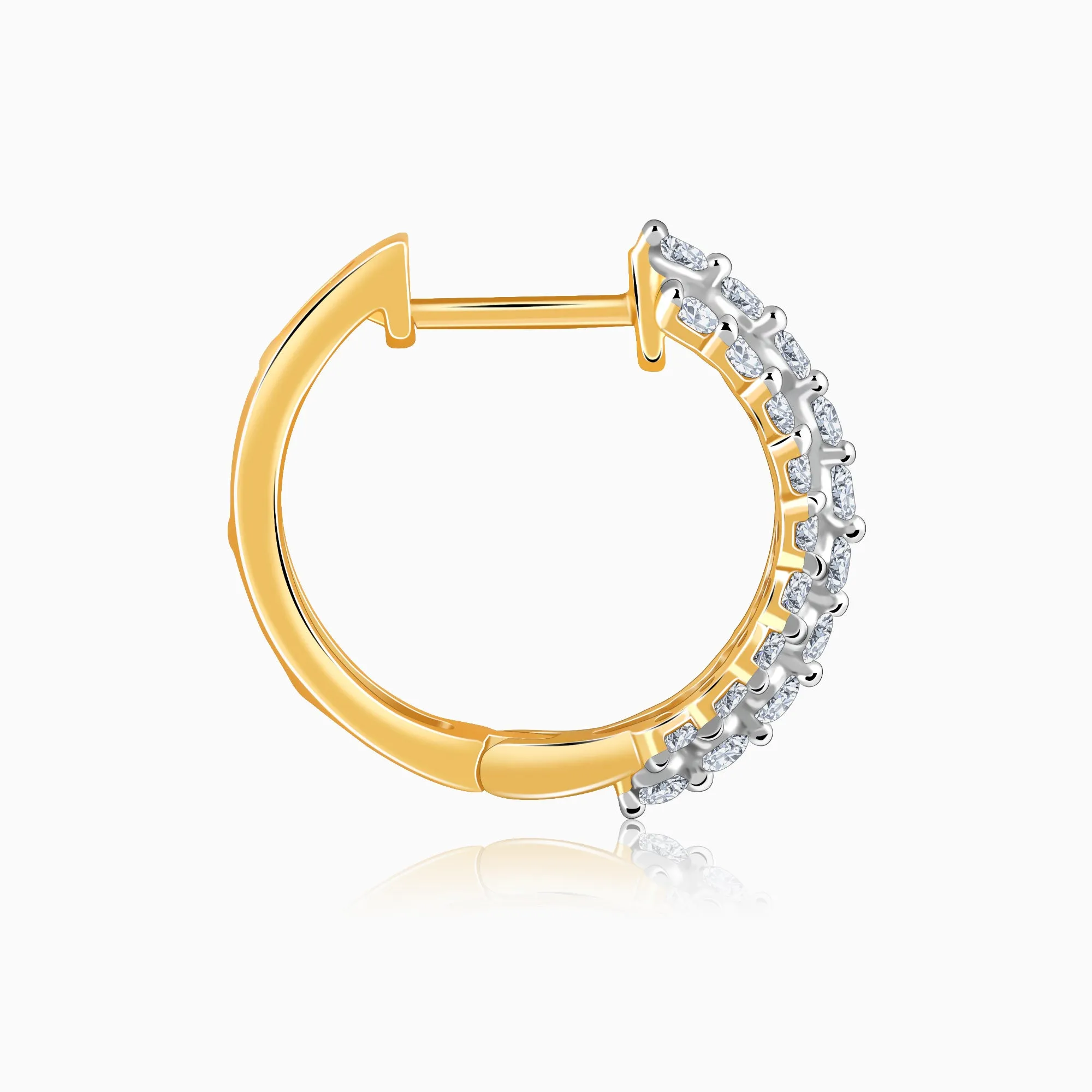 Gold Majestic Gleam Diamond Earrings Giva